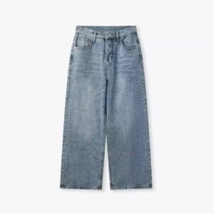 Quần Jeans Denim Ống Suông Teelab Local Brand Unisex Oversize PS116