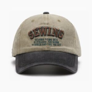 Mũ lưỡi trai LOULI SAIGON chữ SEWING cá tính, vải kaki, form mềm dành cho nam M69